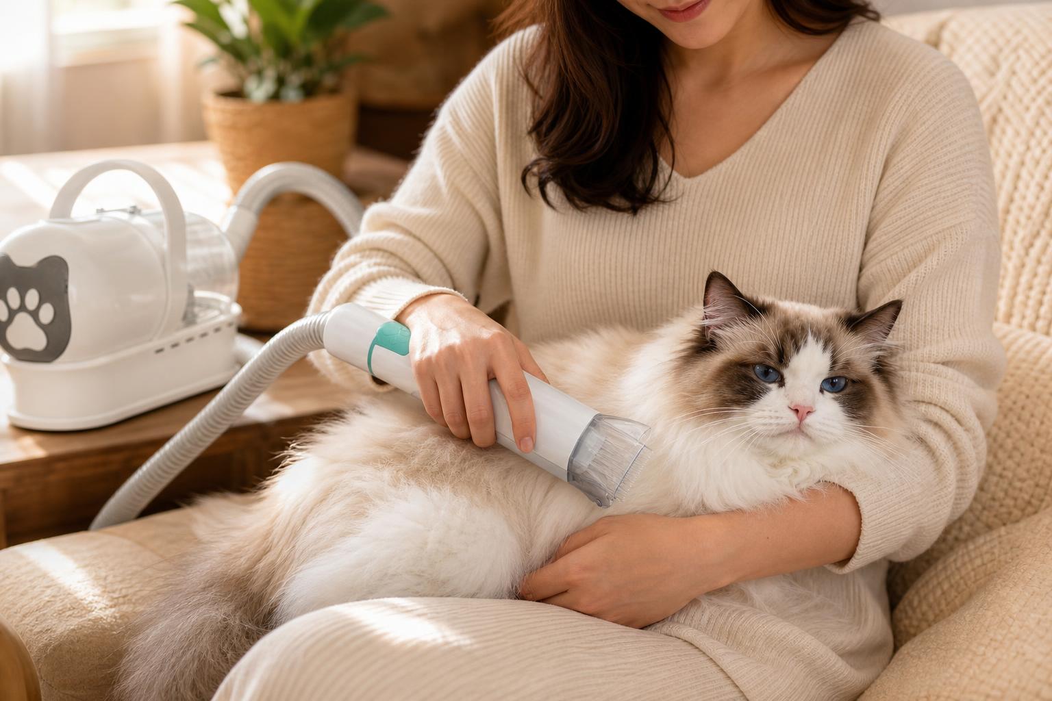 Gentle enough for cats, with quiet suction that won't send them running.